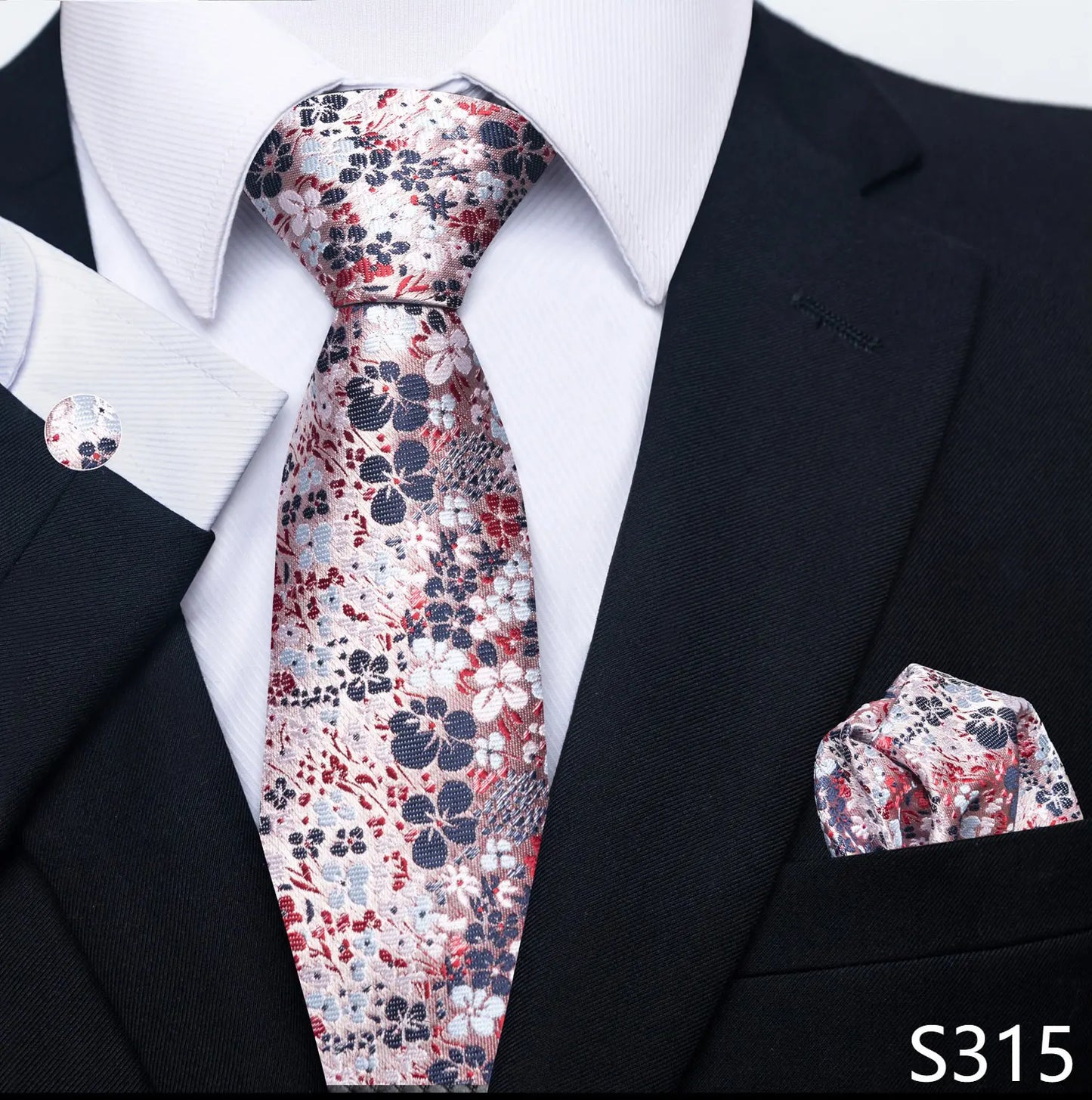 Coffret cravate mariage homme et pochette