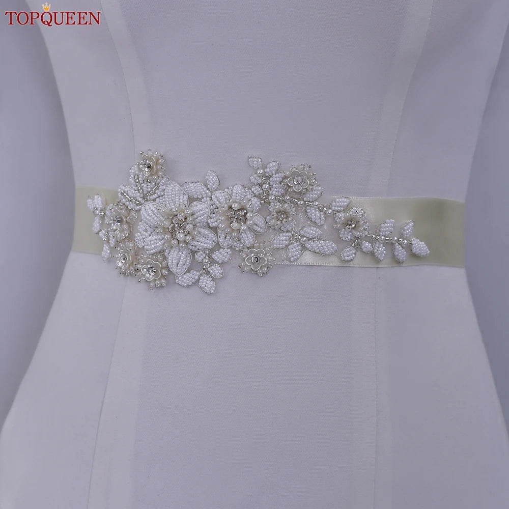 Ceinture robe de mariée perles strass