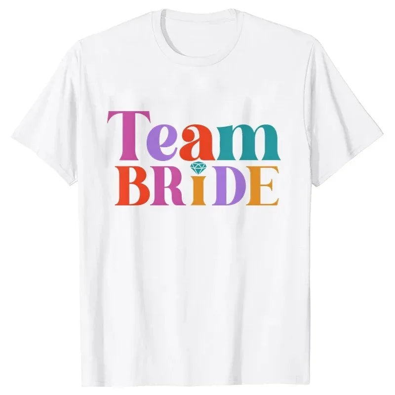 T-shirt EVJF Team Bride Doigt Bagué
