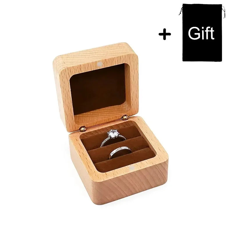 Boîte alliance bois gravée personnalisée