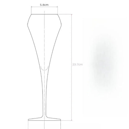 Flûte Champagne Mariage Élancée 210 ml — vue 6