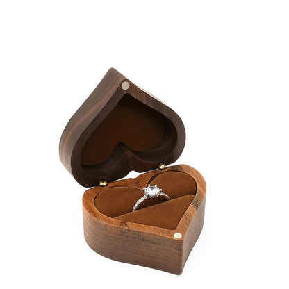 Boîte Alliance Noyer Vintage — Marron simple