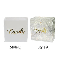 Urne mariage acrylique blanche ou irisée — vue 2
