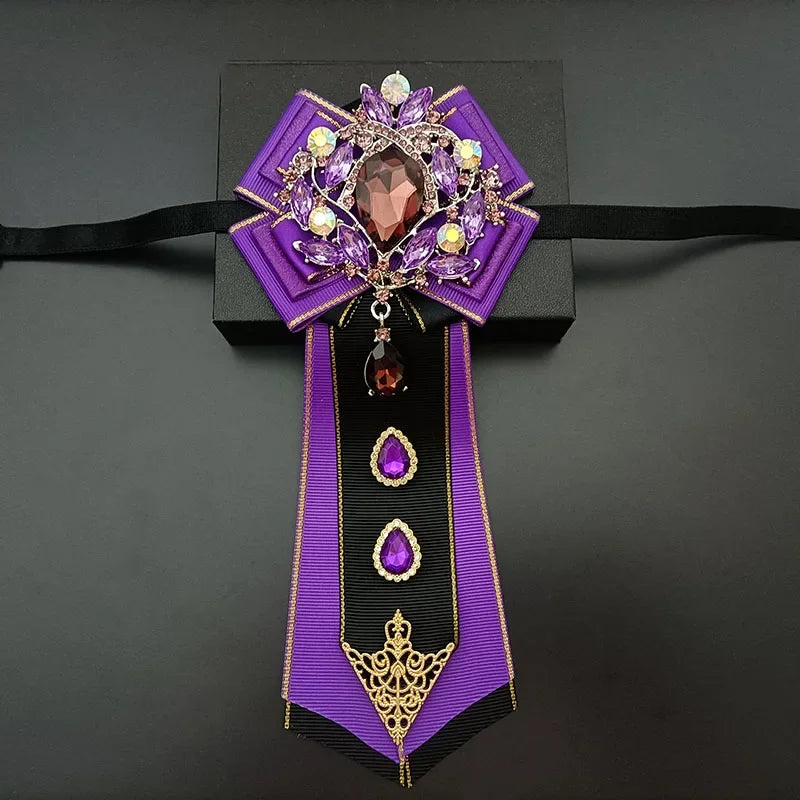 Nœud papillon mariage jabot bijou strass — vue 30