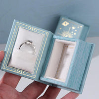 Écrin bague livre simili cuir — vue 2