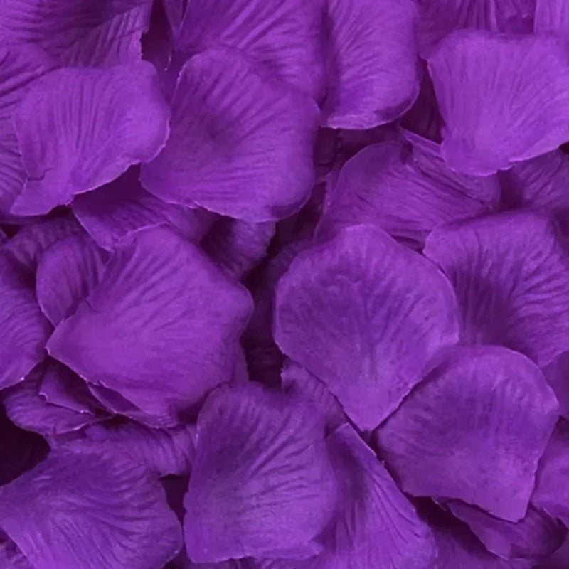 Pétales de Rose Artificiels Mariage — Violet Foncé