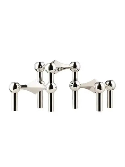 Bougeoir mariage métal modulaire empilable 3 bougies