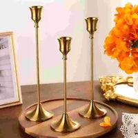 Bougeoir Mariage Métal Lot de 3 Chandeliers — vue 3