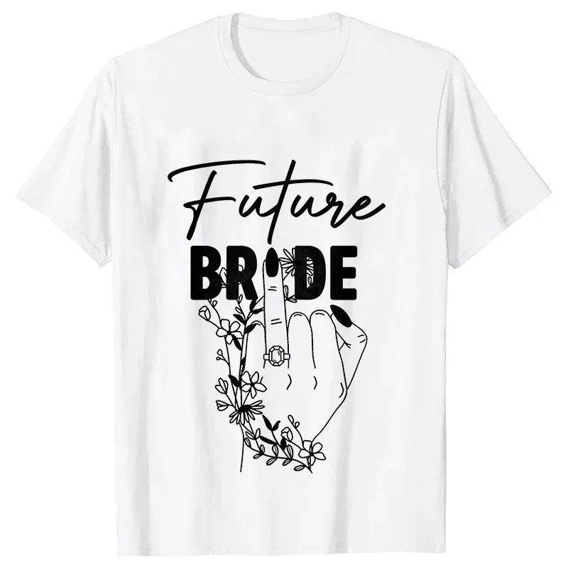 T-shirt EVJF Team Bride Doigt Bagué