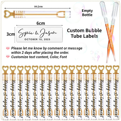 Bulles de savon mariage personnalisées