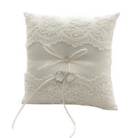 Coussin alliances dentelle et rubans satin — vue 6