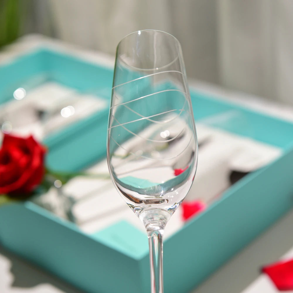 Coffret Flûtes Champagne Mariage Turquoise — vue 3