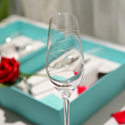 Coffret Flûtes Champagne Mariage Turquoise — vue 3
