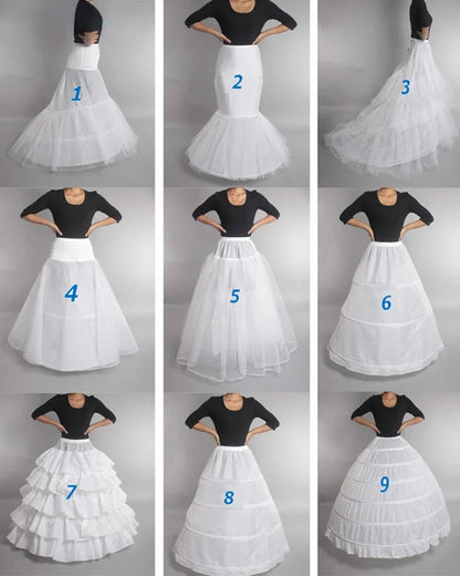 Jupon Robe de Mariée 9 Silhouettes