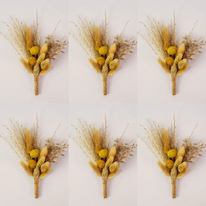 Lot de 6 boutonnières fleurs séchées — vue 10