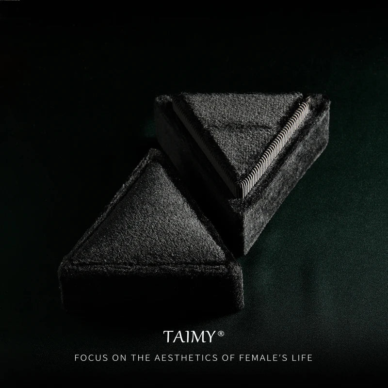 TAIMY Plush Velvet Jewelry Ring Box Birthday Lover Gift Detachable Lid Jewelry Organizer Storage Box Jeweler Jewelry Packging