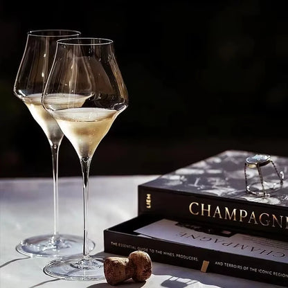 Verre à Vin et Flûte Cristal Mariage Ultra-Fin