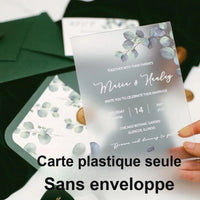 Faire-Part Mariage Givré Floral Personnalisé — vue 4