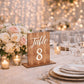Numéros de Table Mariage Vintage