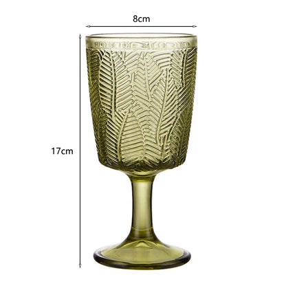 Verre à Vin Mariage Vintage Vert — vue 4