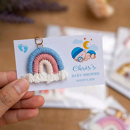 Cadeau invité mariage porte-clés macramé — vue 21