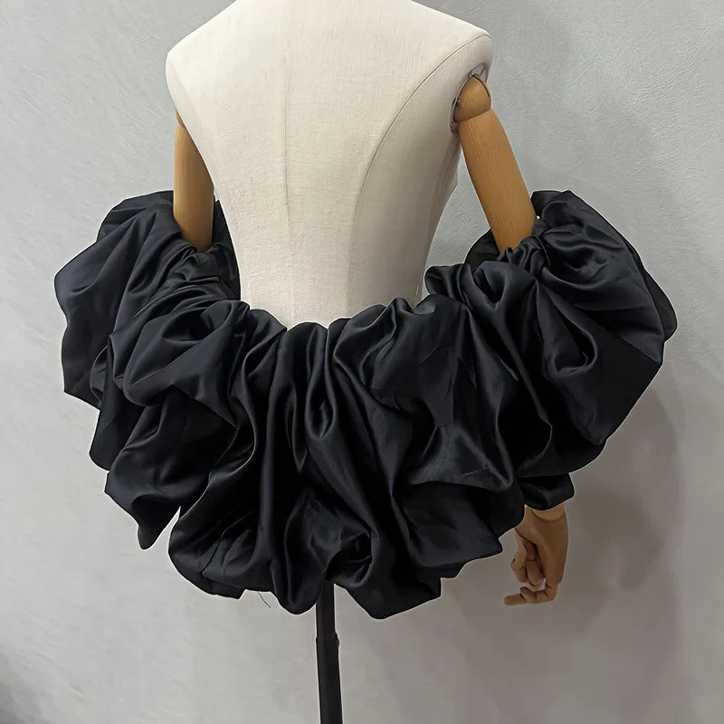 Étole Mariée Boléro Satin à Volants