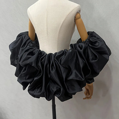 Étole Mariée Boléro Satin à Volants
