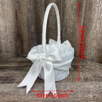 Coussin alliances bandeau satin blanc — vue 5