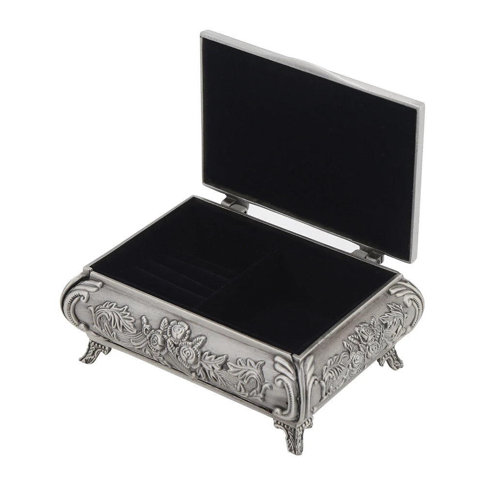 Boîte Alliance Mariage Vintage Fleurie
