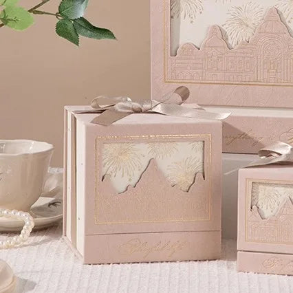 Coffret cadeau mariage avec carte de vœux