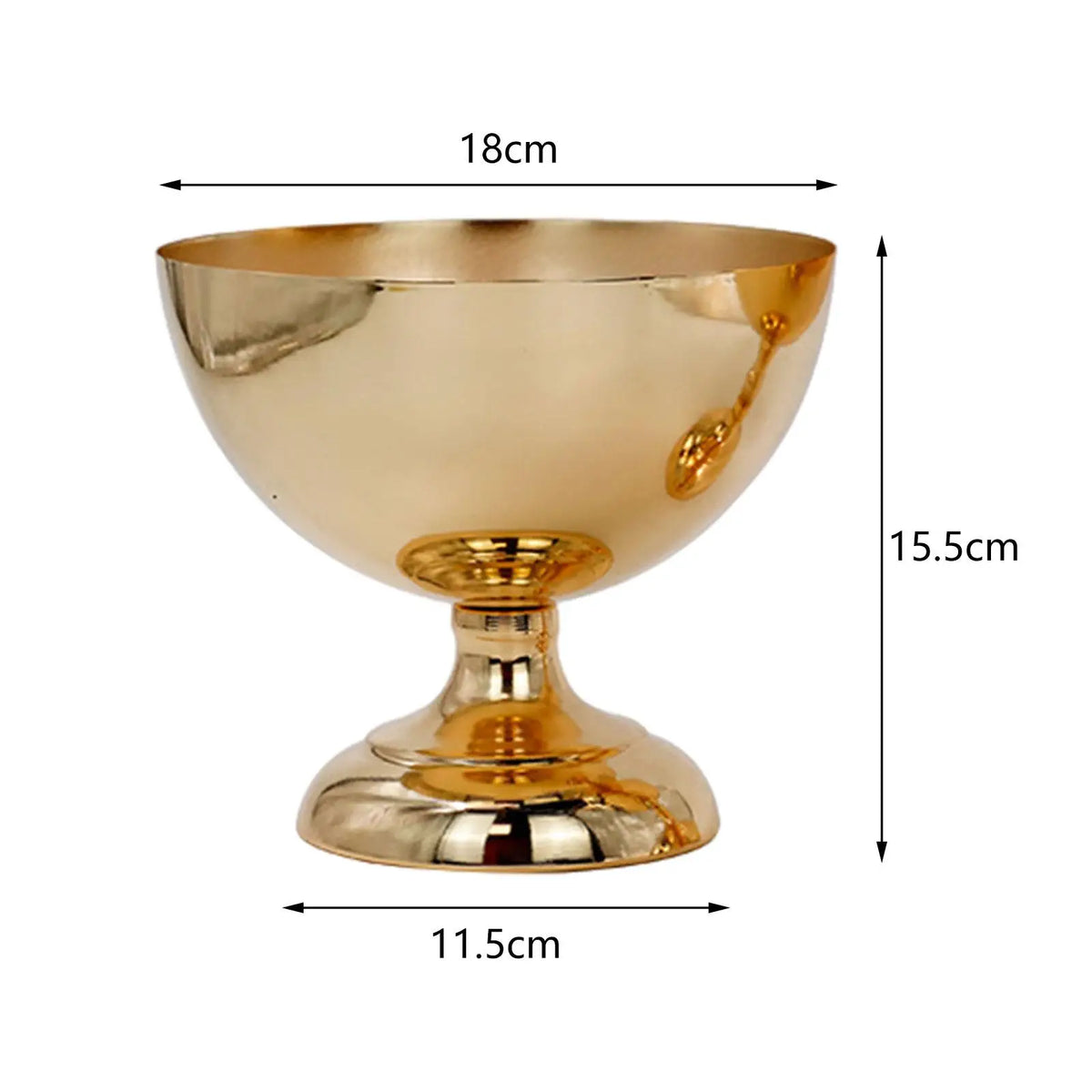 Vase centre de table mariage doré — vue 4