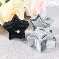 Écrin bague velours forme étoile — vue 6