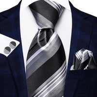 Coffret Cravate Mariage Homme avec Pochette et Manchettes — vue 42