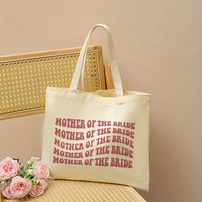 Tote bag EVJF lettrage rétro rose