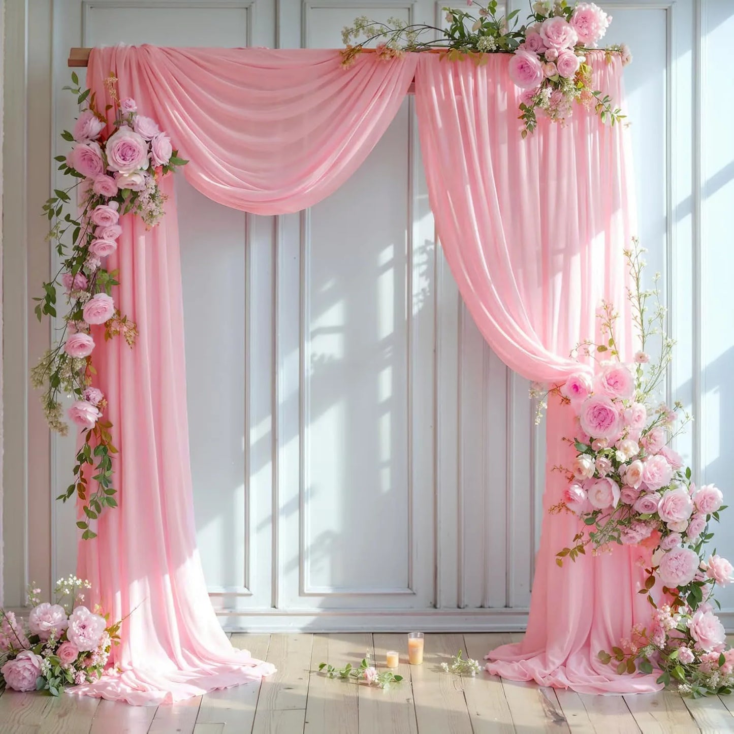 Panneau Voilage Arche Mariage Mousseline