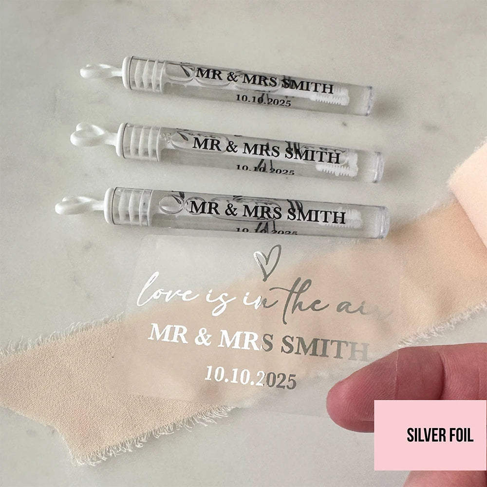 Étiquettes Bulles de Savon Mariage Personnalisées — vue 4