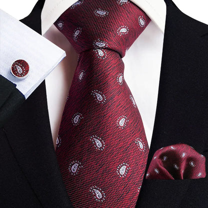 Cravate Mariage Homme et Pochette Assortie