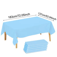 Nappe Jetable Mariage Rectangulaire 137 x 183 cm — Bleu Ciel