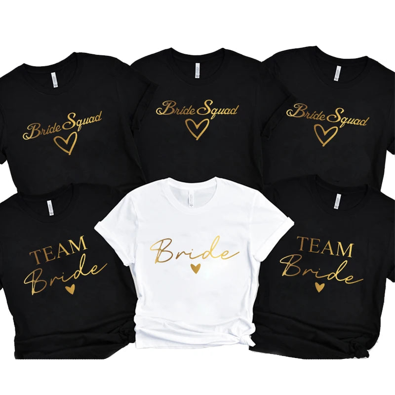 T-shirt EVJF Bride Squad à cœur