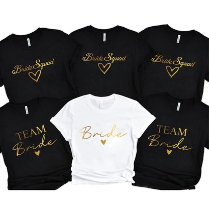 T-shirt EVJF Bride Squad à cœur