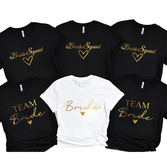 T-shirt EVJF Bride Squad à cœur