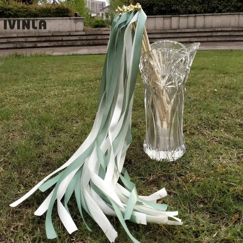 Baguettes ruban mariage satin bicolore