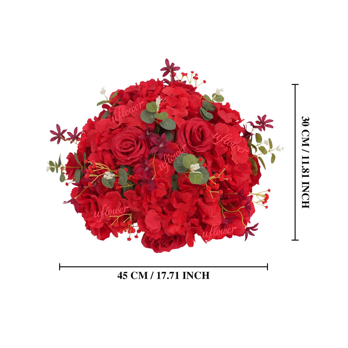 Demi-Boule de Roses Artificielles Mariage — vue 8