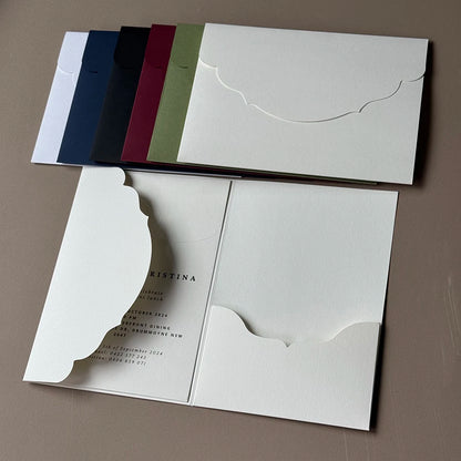 Pochette Carton Faire-Part Mariage Vierge