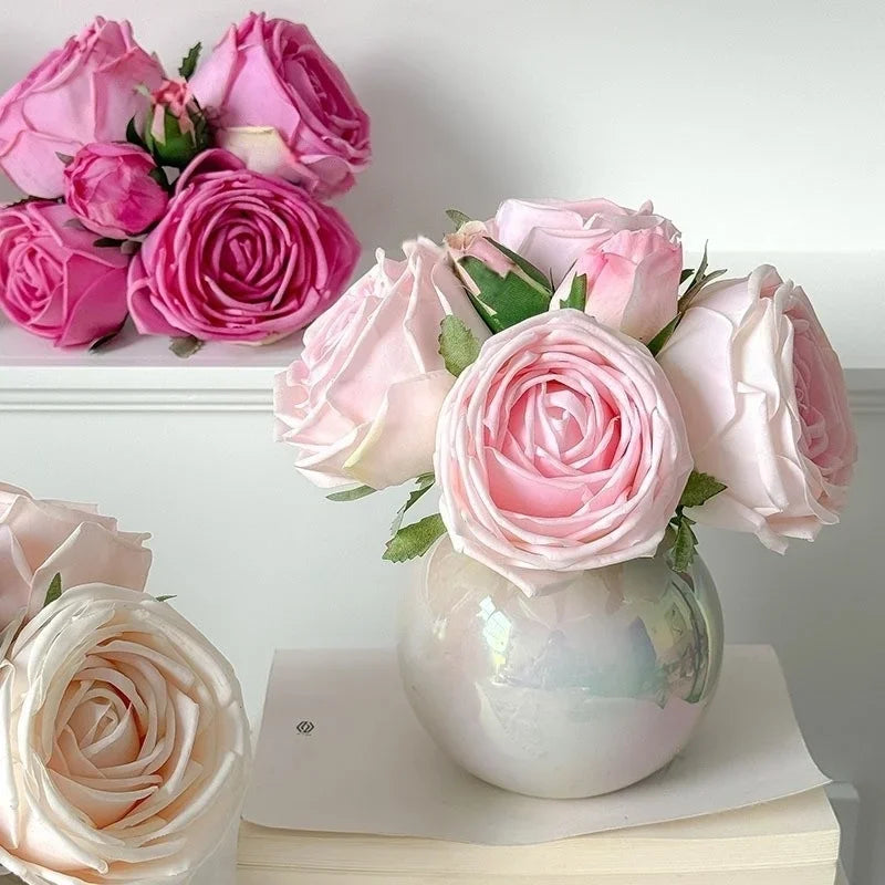Bouquet de Roses Artificielles Toucher Réel