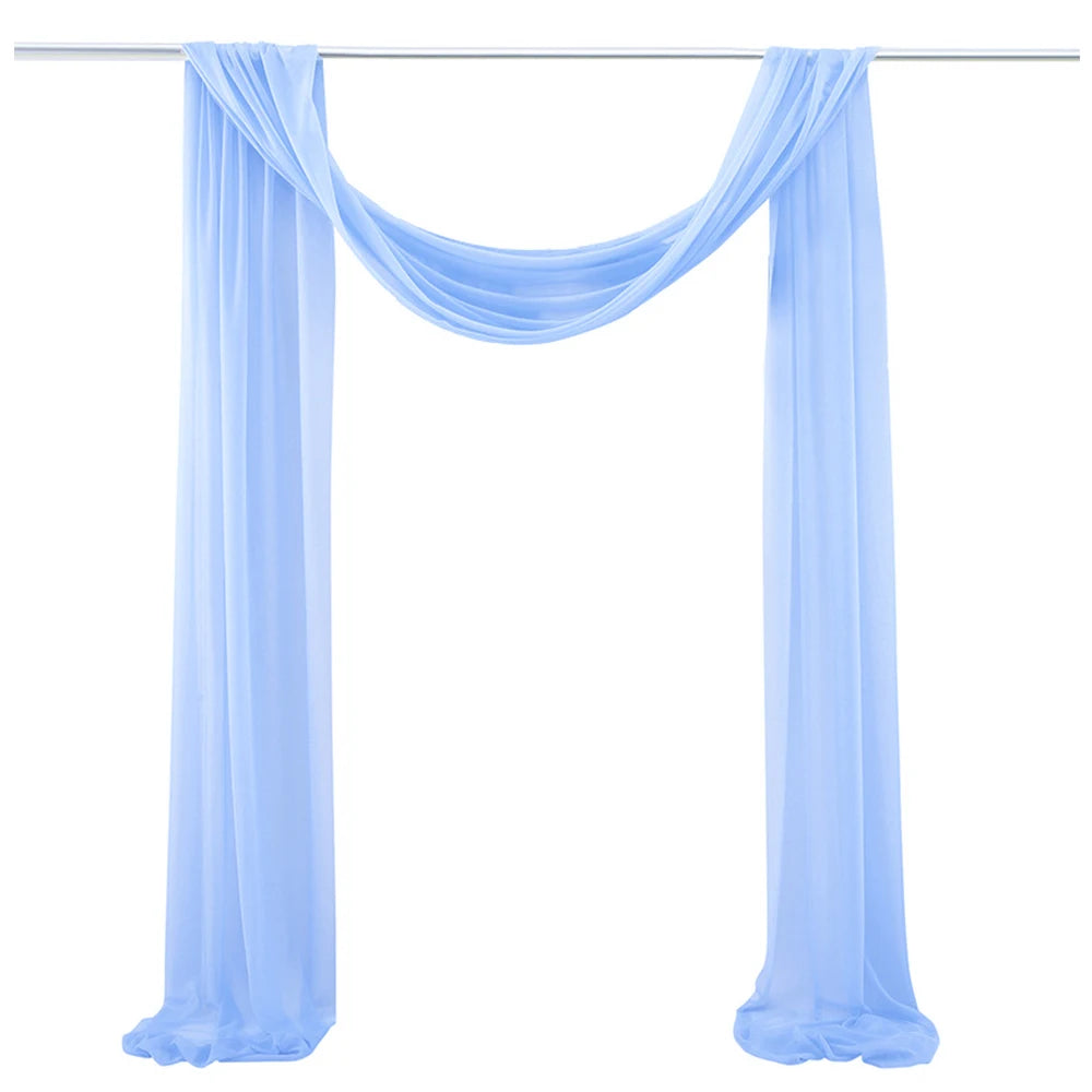 Voilage Arche Mariage Mousseline Fluide