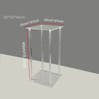Colonne Centre de Table Mariage Acrylique Transparente