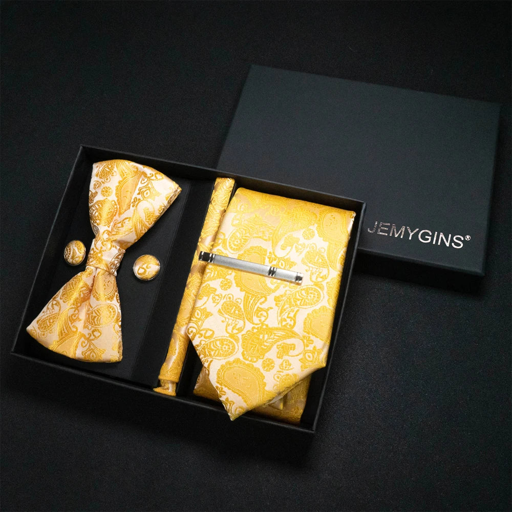Coffret Cravate Mariage Motif Cachemire