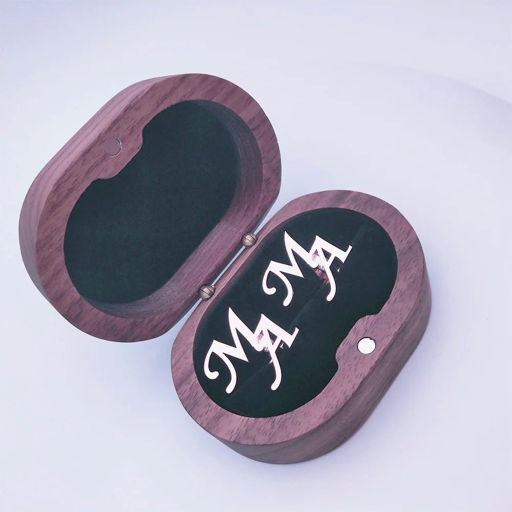 Boutons de Manchette Mariage Gravés Initiales