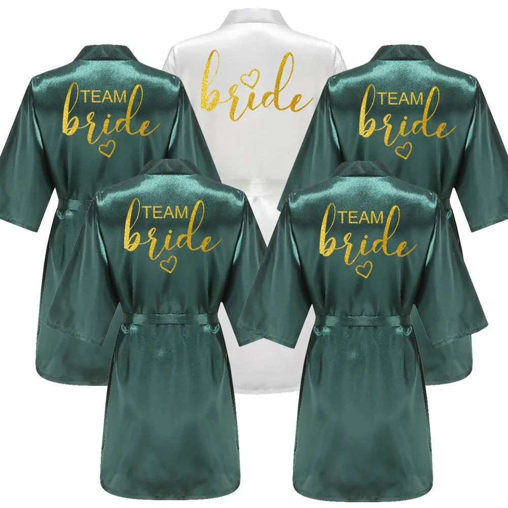 Kimono Satin Lettres Dorées